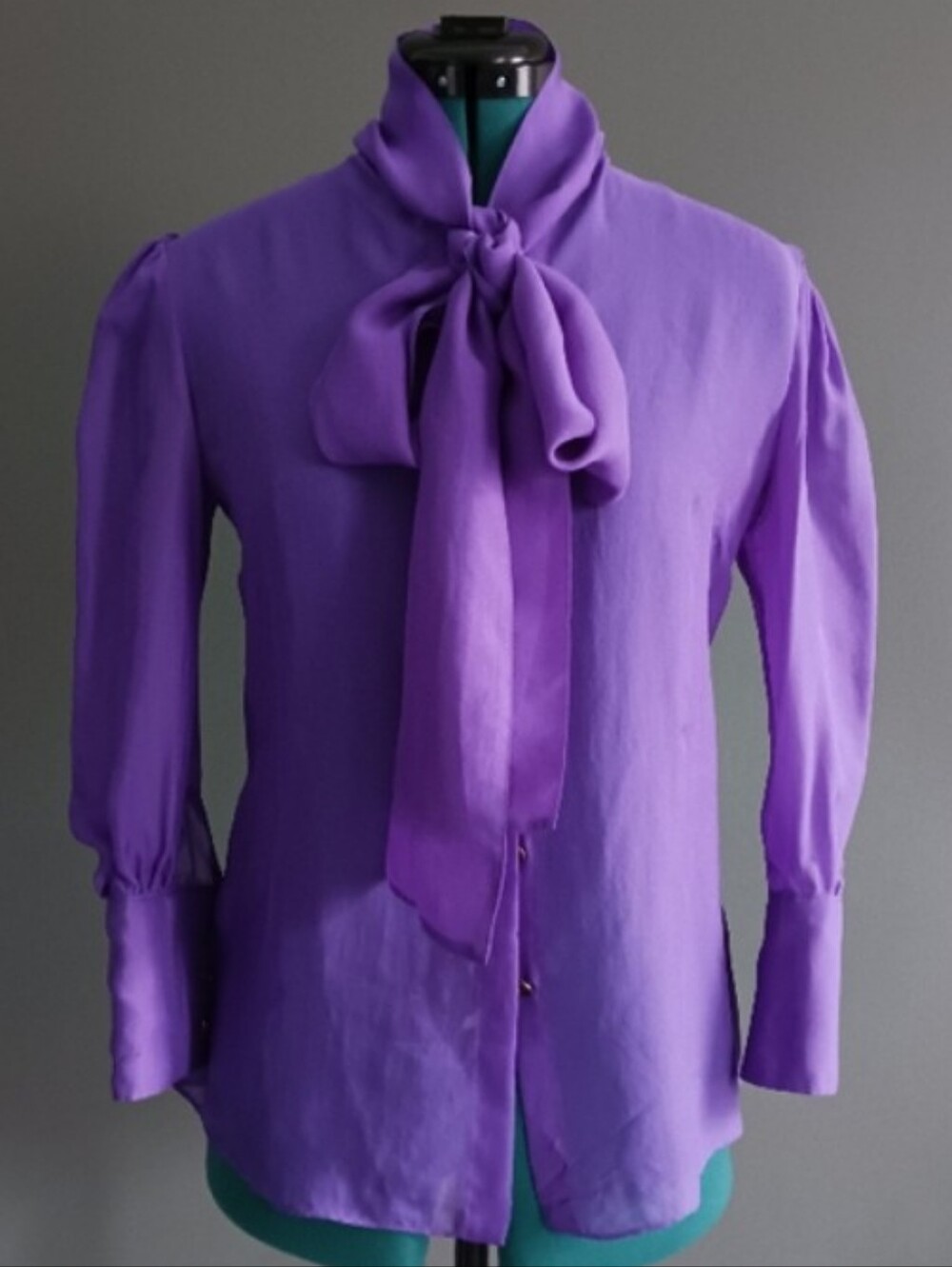 Dolce & Gabbana Purple Silk Blouse Size 40